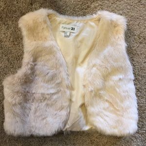 Forever 21 faux fur vest
